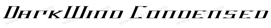 DarkWind Condensed Italic字体转换